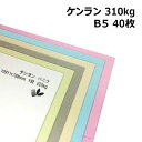 ケンラン 310kg B5 40枚|全44色 厚紙カラーペー