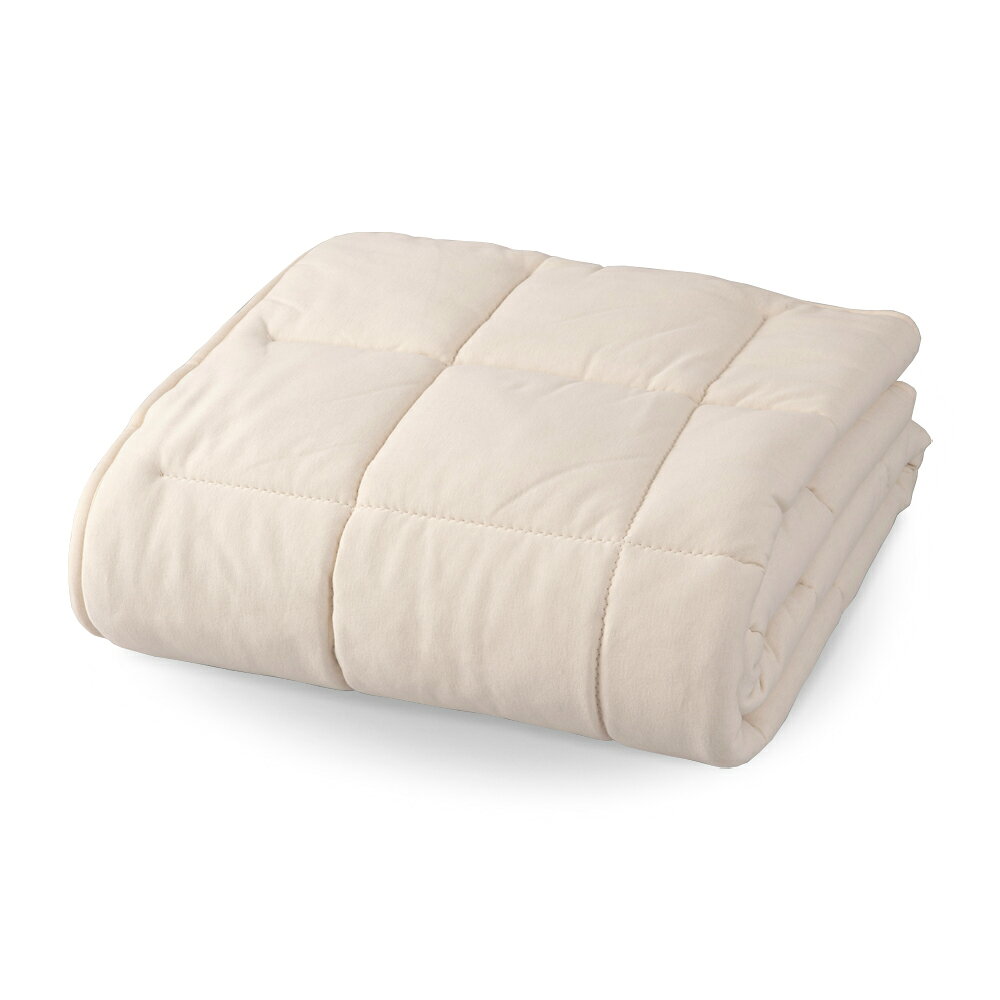 03BASIC ベッドパッド キャメル100% ダブルロング キナリ CMP082DL | ベッドパッド 厚手 やわらか ニット生地 国産 日本製 丸三綿業 [2]