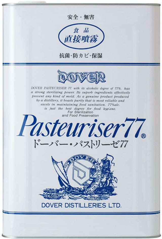 ドーバー パストリーゼ77 15kg(17.2L)一斗缶 アルコール分77％