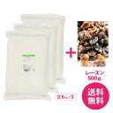 欲しかったのはコレ!! 強力粉 愛媛の大地 7.5kg(2.5kg×3) 賞味期限2025.9.17 +レーズン500gセット【送料無料】【常温同梱OK】