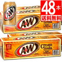 【訳アリ 賞味期限】 A&Wクリームソーダ48缶セット[送料