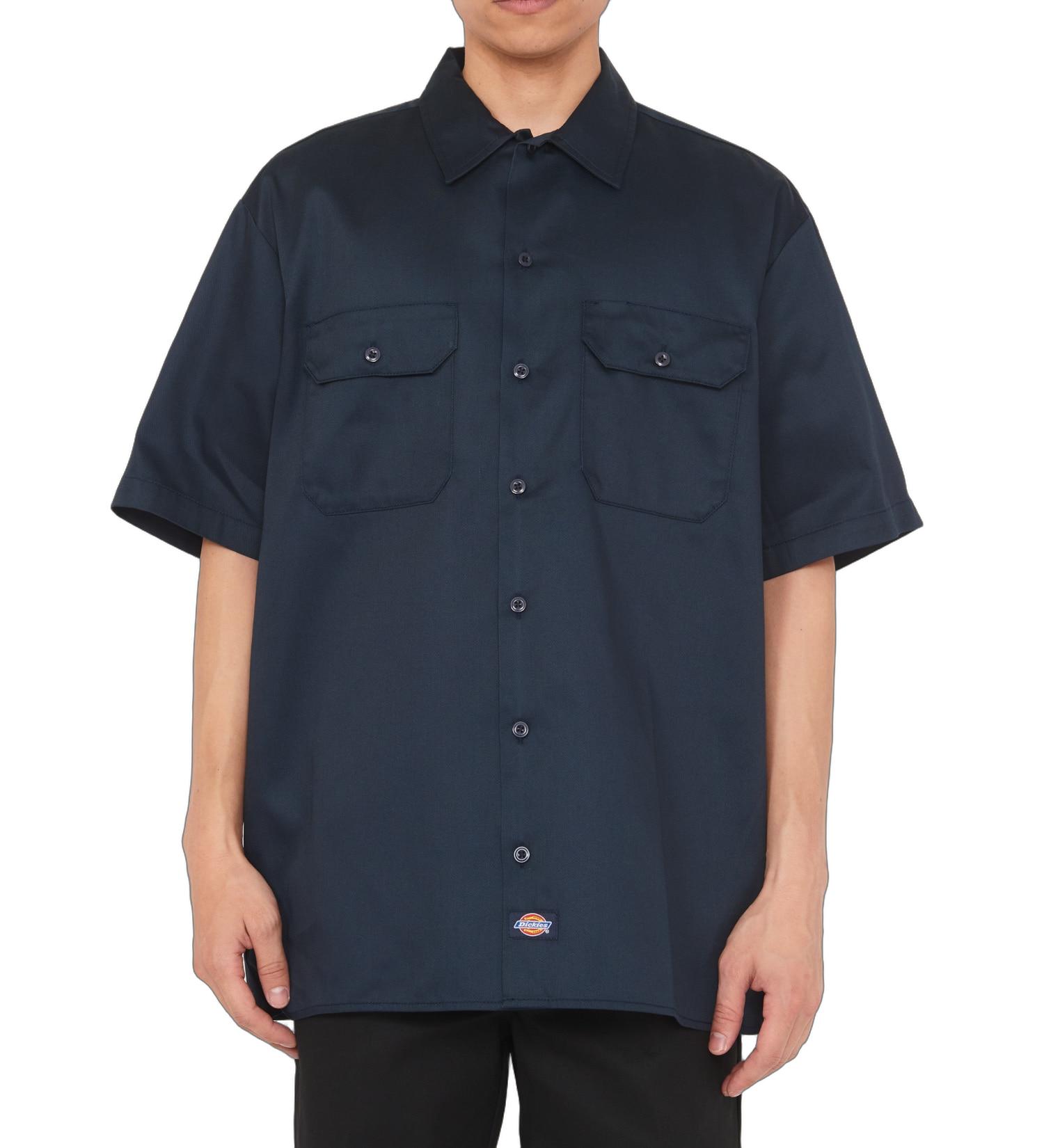 Rakuten - Dickies DC2028-0067 ディッキーズ半袖ワークシャツ/ネイビー