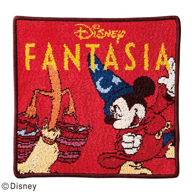 丸眞 タオル ディズニー ミッキー ファンタジア ハンカチ シェニール織 高級 オトナ女子 タオルハンカチのサムネイル