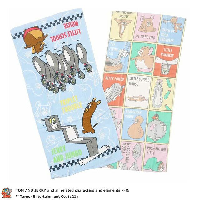 フェイスタオル トムとジェリー コミックパステル