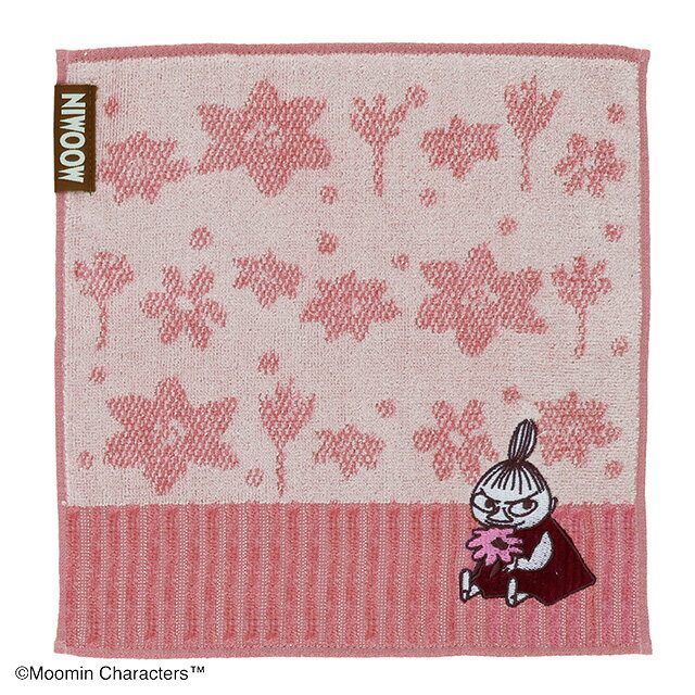 MOOMIN ムーミン お花をもって ミニタオル オーガニックコットン