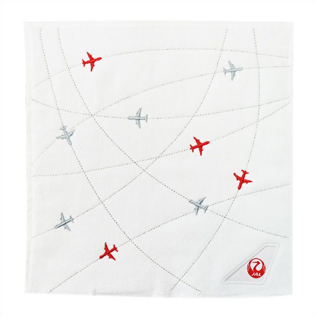 ミニタオル JAL フライトルート