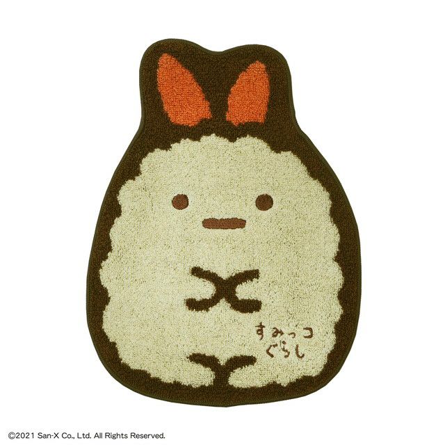 ミニタオル すみっコぐらし ダイカットえびふらいのしっぽ
