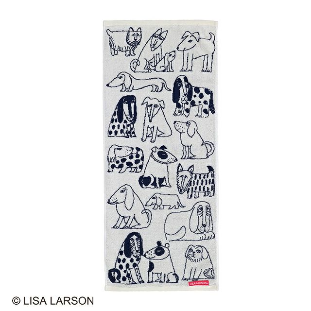 フェイスタオル リサ・ラーソン スケッチドッグ