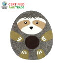 チェアシート ネパール フェルト雑貨 ナマケモノ