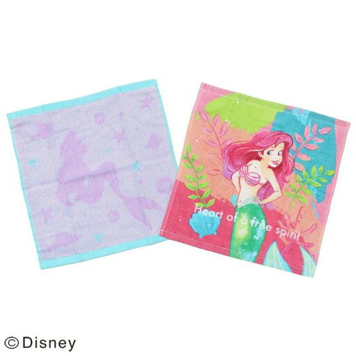 Disney ディズニー ハンドタオル 2枚組 リトル・マーメイド ボタニカル・シー Disney ディズニー ハンドタオル 2枚組 リトル・マーメイド ボタニカル・シー