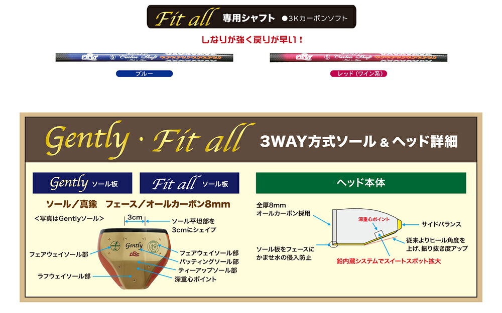 ピポットパークゴルフクラブフィットオールオリジナルFit all