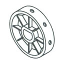 アグリテクノサーチ ロール式播種機グリーンシーダ用 播種ロール『A-6』穴径13.5mm・穴数6 (種まき機 旧アグリテクノ矢崎)