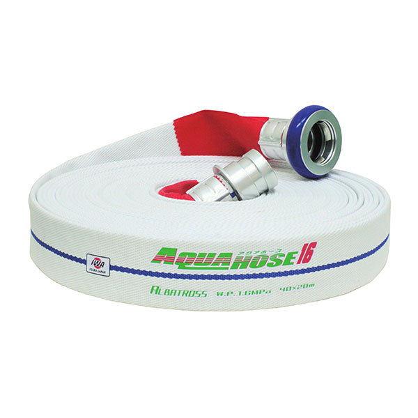 岩崎製作所 消防散水用ホース 『アクアホース アルバトロス 65×5m』アルミ金具付(銅線巻) 未検定品 (品..