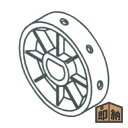 \在庫有/ アグリテクノサーチ ロール式播種機グリーンシーダ用 播種ロール『L-12』穴径7mm・穴数12 (種まき機 旧アグリテクノ矢崎)