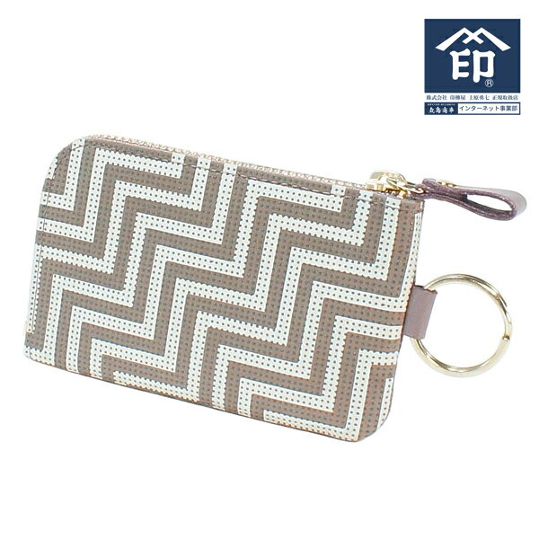 樂天商城 - 印伝 【甲州印伝 印傳屋 上原勇七】 1001 財布 小銭入れ 小物入れ【7601 シェブロン CHEVRON】 女性用 レディース 鹿革 本革 レザー シンプル 山型柄 ブランド 夏ギフト 母の日 贈り物 【YM01】