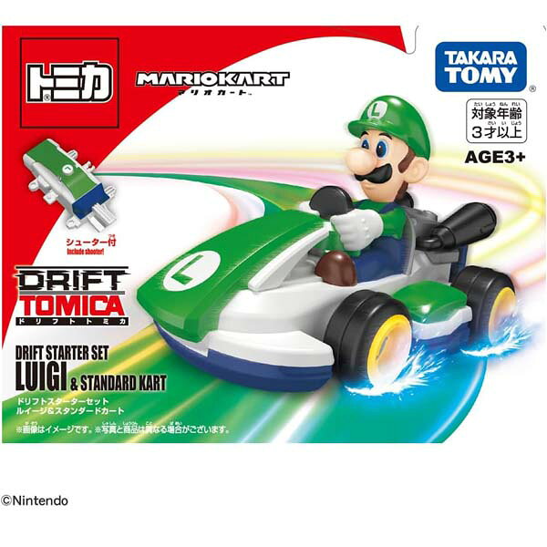 ドリフトトミカ マリオカート スターターセット ルイージ＆スタンダードカート　タカラトミー