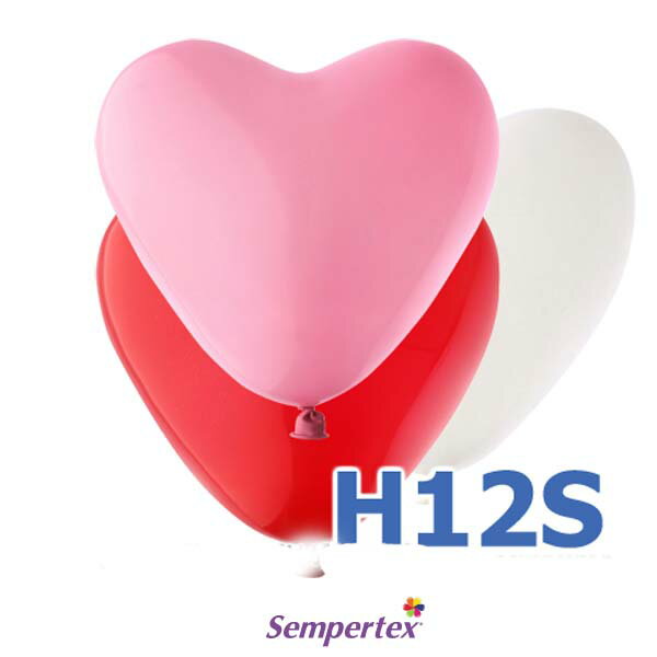 ハートバルーン 12インチ ファッションソリッド センペルテックス ハート風船 バルーンアート h12s