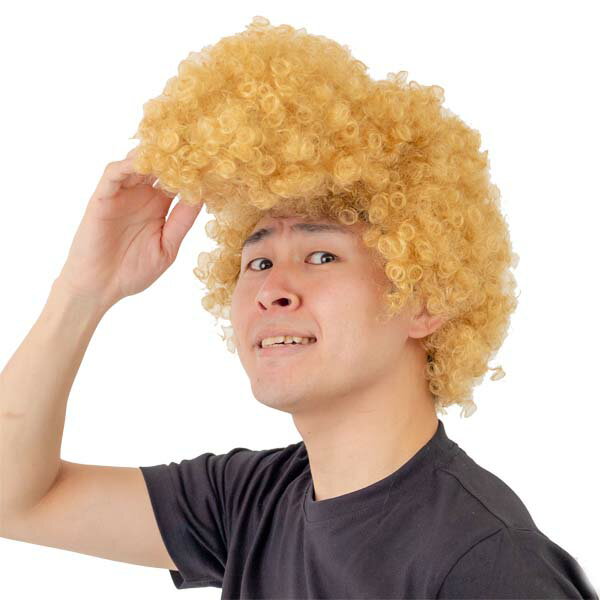 ミラクルリーゼント ゴールド ルカン5307 お笑いかつら ウィッグ カツラ リーゼント