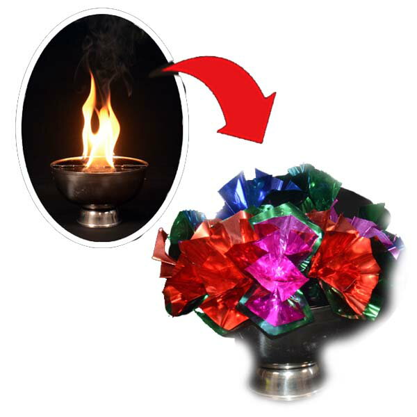 マジック・手品用品 花になるファイアーボウル 商品説明 マジシャンは台の付いたステンレス製のボウル（容器）（口径15cm・高さ9cm）を持って登場します。そして、容器の上に火を付けると、容器の上で炎が燃え上がります。 そこで魔法を掛けると、炎はたちまち消えて、容器の上はキラキラと輝くメタルカラーの花（楠玉）でいっぱいになっています。 たいへん視覚効果が高く、しかも、ワンタッチでできますから、やさしくてオープニングトリックとしてもたいへん効果的です。 ＊火を使う演技です。 十分に安全を確認しご使用ください。 演技場所によっては、許可が必要な場合あります。 セット内容 ・本体一式, 電池有・無 ・不要 商品サイズ ・ 対象年齢 ・練習が必要です。 ・大人向け 素材 ・ コンディション ・新品・未開封 メーカー ・ディーピーグループ ブランド・キャラクター ・ 版権表示 ・ 商品ジャンル ・マジック・手品 発売日・販売状況 発売中
