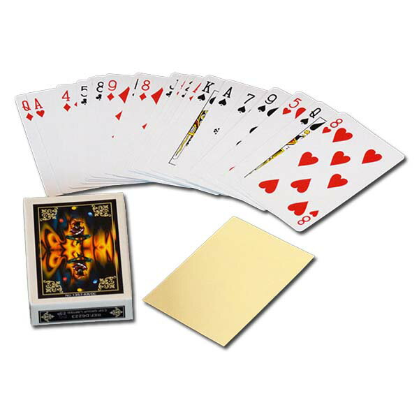 手品・マジック用品 20枚カード ★商品説明 2人のお客様にお手伝いをお願いして、マジシャンの左右に立ってもらいます。 そして、20枚のカードを数えてから、両方のお客様に10枚ずつカードを持ってもらいます。マジシャンが魔法をかけると、片方のお客様のカードが7枚になってしまいます。 反対側のお客様のカードを数えると12枚になっていてカードが移ってきています。 でも1枚足りません。 そこで足りないカードを探すと、ナント、お客様の背中にくっついているのです ★セット内容 ・本体一式 ★電池有・無 ・電池は、使用しません。 ★商品サイズ ・トランプのサイズ＝ブリッジサイズ ★対象年齢 ・ ★素材 ・ ★コンディション ・新品・未開封 ★メーカー ・DPグループ ★ブランド・キャラクター ・ ★版権表示 ・ ★商品ジャンル ・手品・マジック ★発売日・販売状況 発売中 ★注意・備考