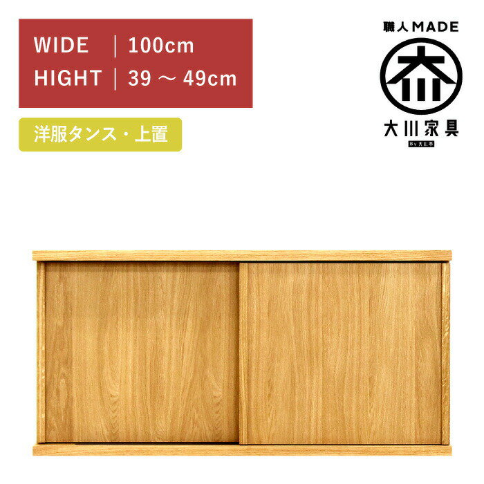 [ポイント2倍★11/16 23:59迄] 洋服タンス スライド ワードローブ 上置き 幅100(高さ39cm?49cm) ホワイ..