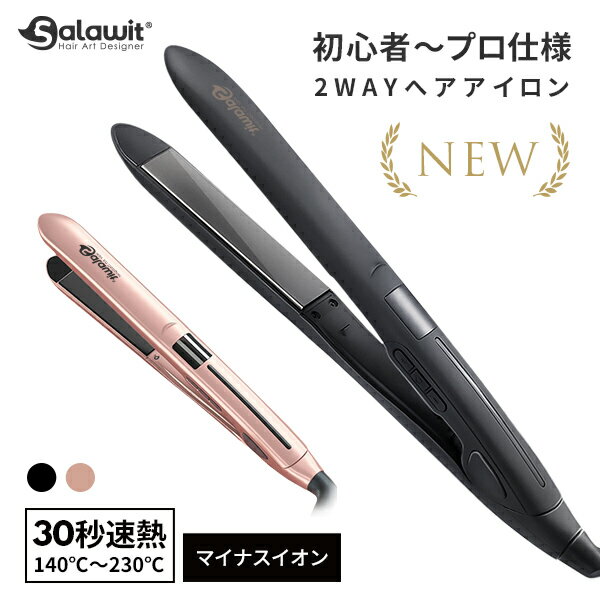 カールアイロン ＼セール限定★10%OFFクーポン！／ あす楽 ヘアアイロン ストレートアイロン 3D ヘアーアイロン イオン カール カールアイロン プロ仕様 ストレート ヘアアイロン 速熱 コテ 軽量 クッション 家族 女性 男性 2WAY 美容師 おすすめ 家電 海外対応 ギフト プレゼント 2024