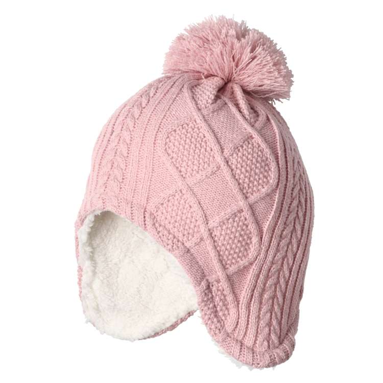 【25秋冬セール30％OFF】子供服 Kids Foret (キッズフォーレ) ケーブル編耳付ニッ...