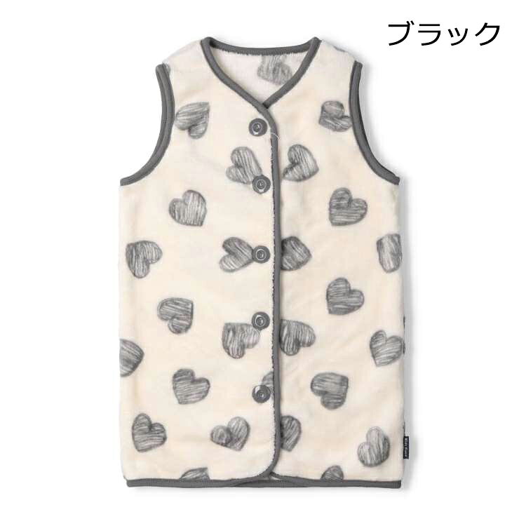 【25秋冬セール30％OFF】子供服 Kids Foret (キッズフォーレ) ハート・働く車柄ボアフリースベスト S M L B53713 marutaka-10036664 こどもの森 e-shop メーカー直営 サンプル画像2