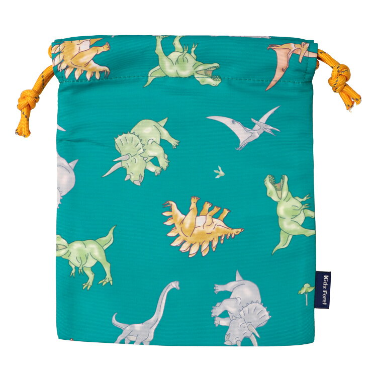 【25秋冬セール30％OFF】子供服 Kids Foret (キッズフォーレ) 恐竜・働く車総柄巾着袋　小サイズ Sサイズ B15610 — vista 2