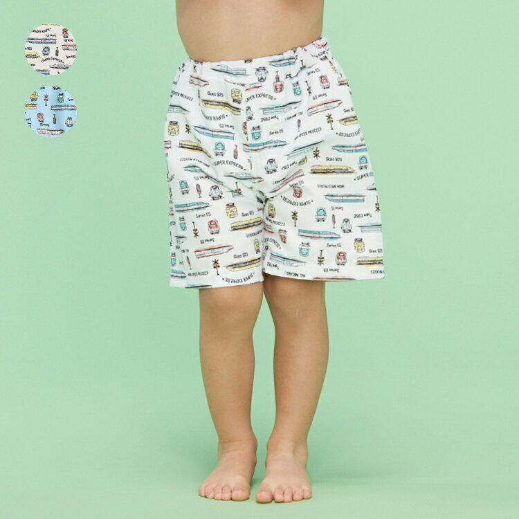 【10％OFFクーポン対象5/7まで】【子供服】 moujonjon (ムージョンジョン) JR新幹線電車スイムパンツ 100cm 110cm 120cm 130cm キッズ 男の子 B31899のサムネイル