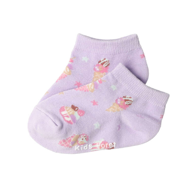 子供服 Kids Foret (キッズフォーレ) アイス柄アンクルソックス・靴下 14cm〜20cm ...