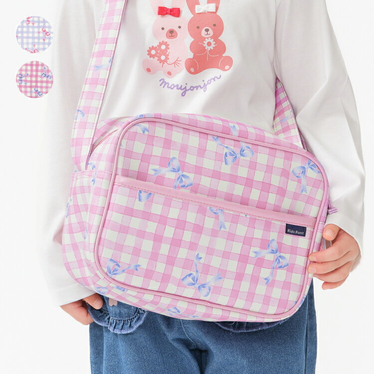 【全品10％OFFクーポン配布中！1/29　01：59まで】子供服 Kids Foret (キッズフォーレ) リボン総柄通園..