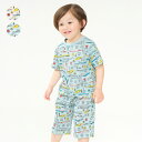 【店内全品ポイント5倍 5/16 01:59まで】子供服 Kids Foret (キッズフォーレ) JR新幹線電車総柄半袖パジャマ 90cm 100cm 110...