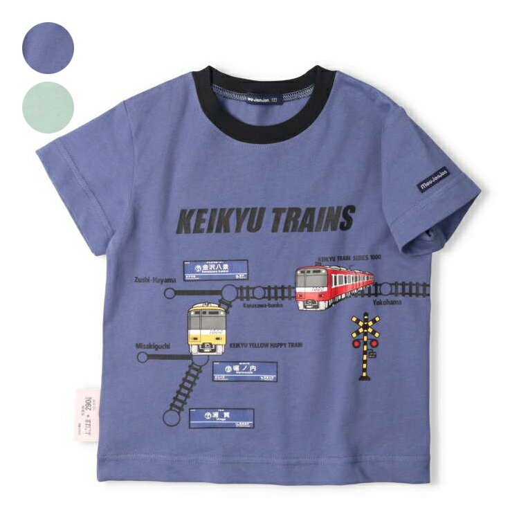 子供服 moujonjon (ムージョンジョン)京急電鉄電車路線図半袖Tシャツ 90cm～130cm F32818