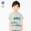 子供服 moujonjon(ムージョンジョン)【ネット限定】JR在来線電車街並み半袖Tシャツ 100cm〜130cm F32825