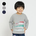 【4/20限定ポイント5倍！】子供服 moujonjon (ムージョンジョン) リップルフライス新幹線電車Tシャツ ロンT 90cm 100cm 110cm 120cm 130cm 140cm キッズ 男の子 F50815