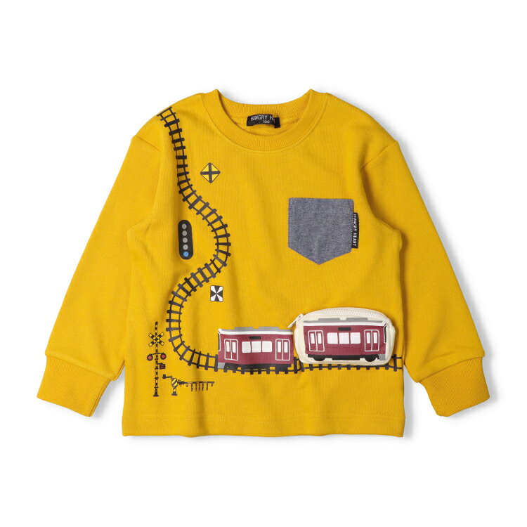 【25秋冬セール40％OFF】子供服 Hungry Heart (ハングリーハート) 阪急電車ポケット付裏毛トレーナー・スウェット 90cm 100cm 110cm 120cm 130cm K54681 marutaka-10037548 こどもの森 e-shop メーカー直営 サンプル画像2
