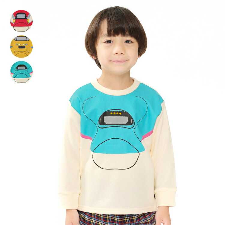 【25秋冬セール40％OFF】子供服 Hungry Heart (ハングリーハート) 新幹線電車なりきり裏毛トレーナー・スウェット 90cm 100cm 110cm 120cm 130cm 140cm K54613