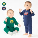 子供服 moujonjon (ムージョンジョン) ロゴ・バスワッペン長袖ロンパース・Tオール 70cm,80cm M54707