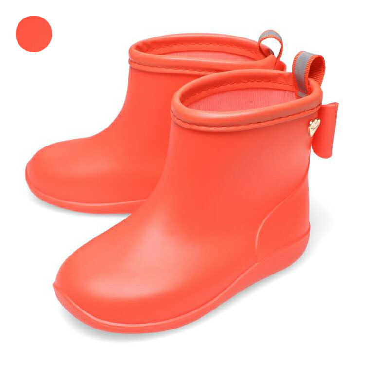 子供服 moujonjon (ムージョンジョン) バックリボン付無地レインシューズ・長靴 16cm〜18cm M87551