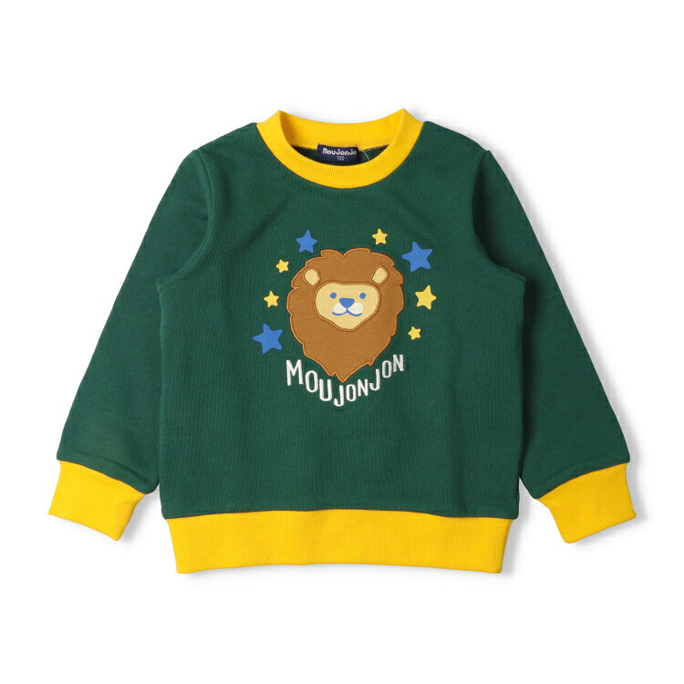 【25秋冬セール50％OFF】子供服 moujonjon (ムージョンジョン) ライオンアップリケ裏毛トレーナー・スウェット 90cm 100cm 110cm 120cm M54644 marutaka-10037633 こどもの森 e-shop メーカー直営 サンプル画像3