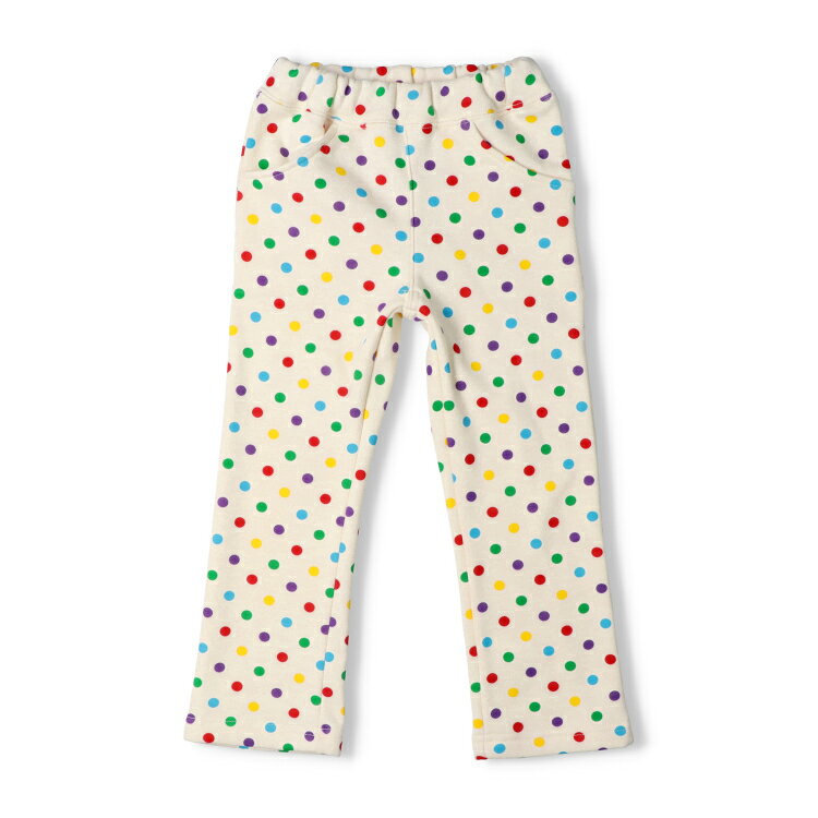 【25秋冬セール40％OFF】子供服 moujonjon (ムージョンジョン) ドット・チェック柄爆温裏起毛長パンツ・長ズボン 80cm 90cm 100cm 110cm 120cm 130cm 140cm M65010 marutaka-10037561 こどもの森 e-shop メーカー直営 サンプル画像2