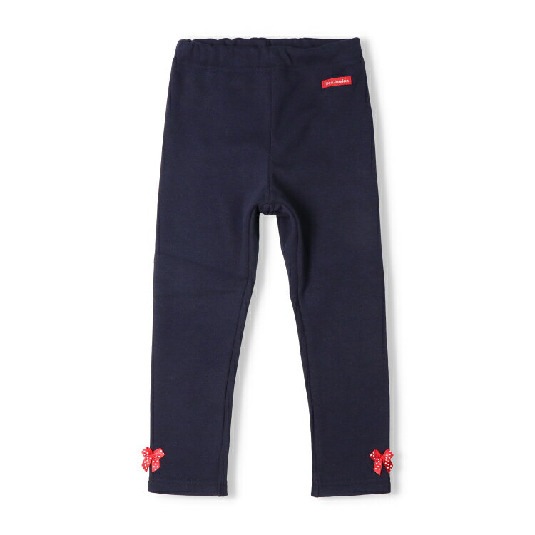 【25秋冬セール40％OFF】子供服 moujonjon (ムージョンジョン) 裾リボン付き爆温裏...