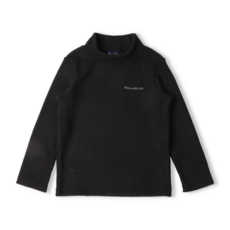 子供服 moujonjon (ムージョンジョン) 日本製ニットコールハイネック無地Tシャツ 8...