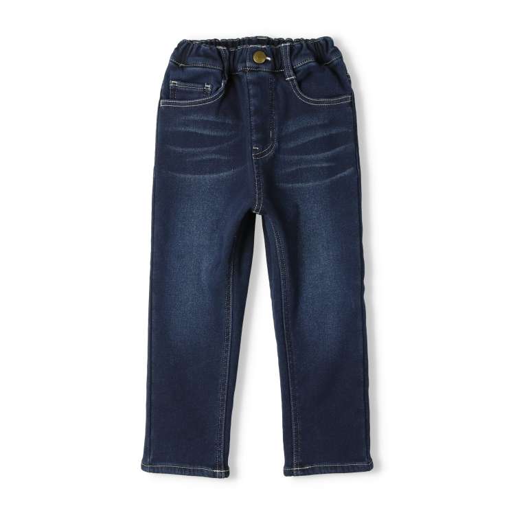【25秋冬セール50％OFF】子供服 moujonjon (ムージョンジョン) 裏ベロアデニムパンツ 90cm〜140cm M87004 marutaka-10036625 こどもの森 e-shop メーカー直営 サンプル画像2