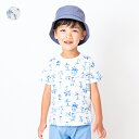 子供服 moujonjon (ムージョンジョン) 日本製 ヤシの木柄半袖Tシャツ 80cm～140cm M32815