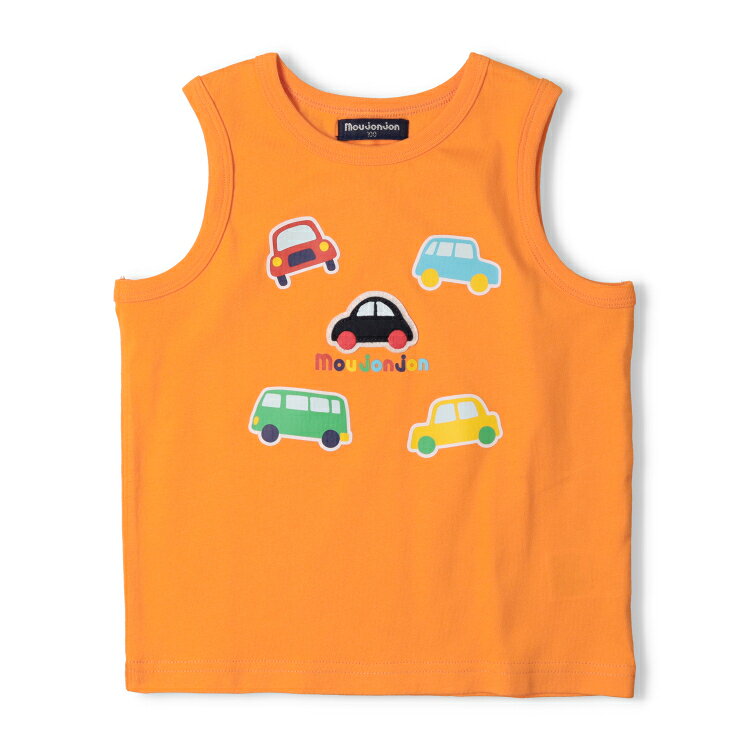 【25夏セール50％OFF】子供服 moujonjon (ムージョンジョン) 車アップリケプリントタンクトップ 80cm〜120cm M34901 marutaka-10036941 こどもの森 e-shop メーカー直営 サンプル画像3