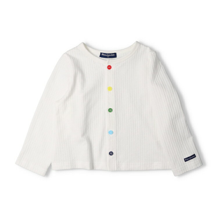 【25夏セール37％OFF】子供服 moujonjon (ムージョンジョン) UVカット加工無地長袖...