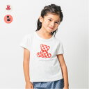 【25夏セール20%OFF】子供服 moujonjon (ムージョンジョン) くま・ねこアップリケ半袖Tシャツ 80cm 90cm 100cm 110cm 120cm 130cm 140cm M44805