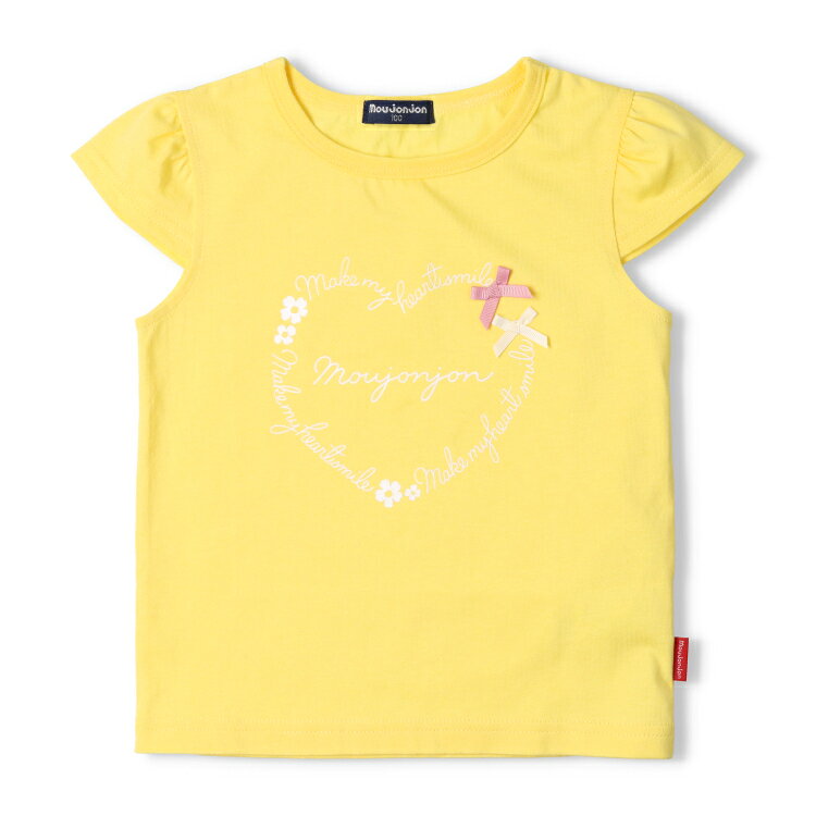 【25夏セール55％OFF】子供服 moujonjon (ムージョンジョン) ハート・ちょうちょプリント半袖Tシャツ 90cm 100cm 110cm 120cm 130cm M44842 marutaka-10037118 こどもの森 e-shop メーカー直営 サンプル画像2